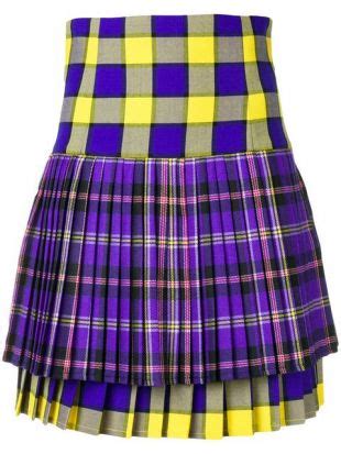 versace tartan skirt|FARFETCH .